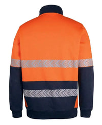 JB'S Wear Work Wear Jb's Hv 330g 1/2 Zip Segmented Tape Fleece 6DPS