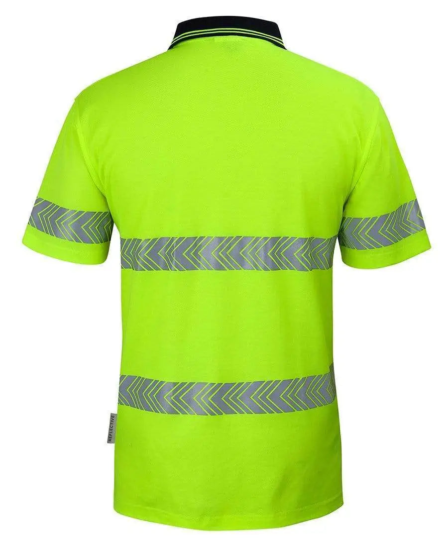 JB'S Wear Work Wear Jb's Hv S/s D+n C/back Segmented Tape Polo 6HMSS