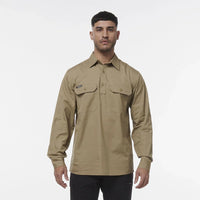 KingGee Workcool Vented Open Front Long Sleeve Shirt K14031