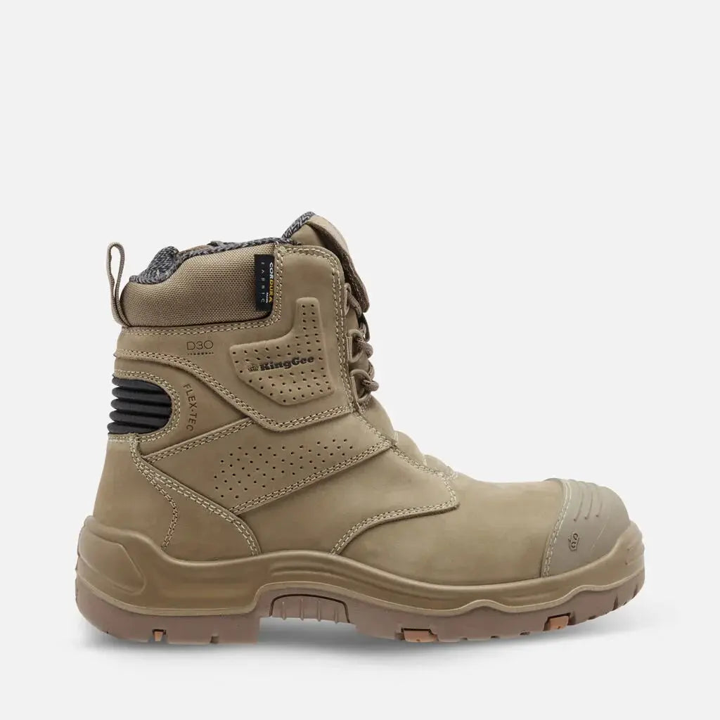 King Gee Bennu Pro 6 Safety Boot Stone K28010  Metro Workwear