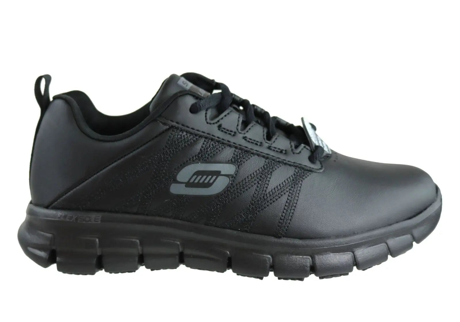 Skechers Women's Leather Relax Fit Sure Track Erath Slip Resistaent Shoe 76576  
