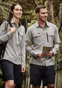 SYZMIK mens outdoor l/s shirt zw460 Metro Workwear.