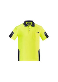 SYZMIK mens reinforced hi vis squad s/s polo zh465 Metro Workwear.