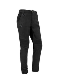 SYZMIK mens streetworx stretch pant non-cuffed zp320 Work Wear Syzmik Charcoal 72 