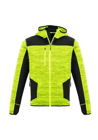 SYZMIK Unisex Streetworx Reinforced Knit Hoodie ZT360 Work Wear Syzmik Yellow/Black XXS 
