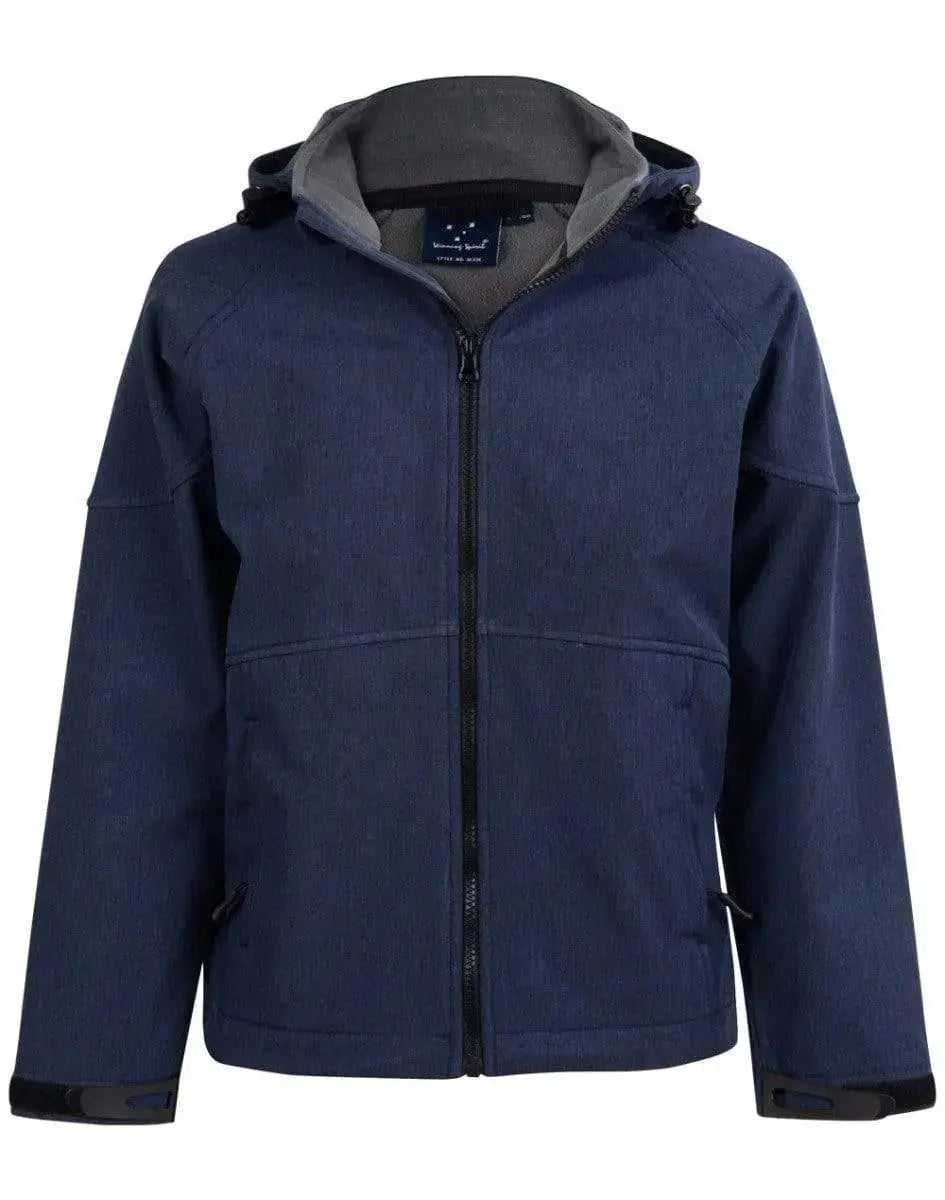Winning Spirit Aspen Softshell Hood Jacket Men's Jk33 Metro Workwear.