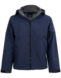 Winning Spirit Aspen Softshell Hood Jacket Men's Jk33 Metro Workwear.