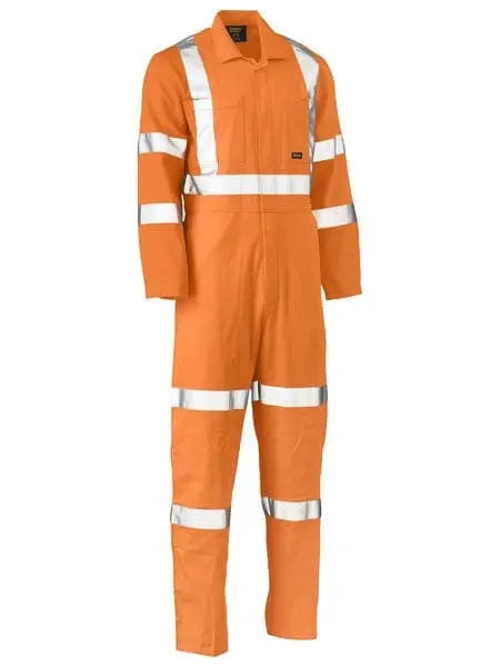 Bisley X Taped Biomotion Hi Vis Lightweight Coverall BC6316XT - City Workwear