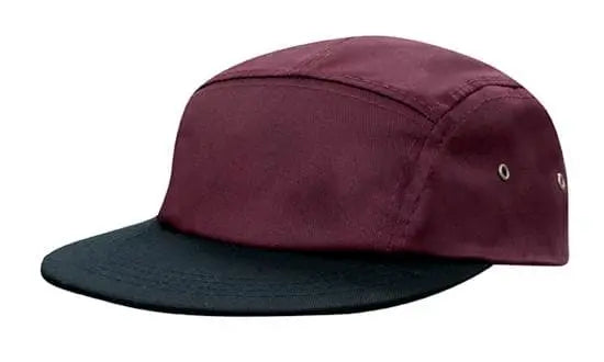 Headwear Square Front Flat Peak Cotton Cap X12 - 3899 - City Workwear