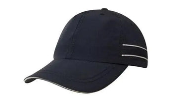 Headwear Microfibre Cap W/piping & Sandwich X12 - 4077 - City Workwear
