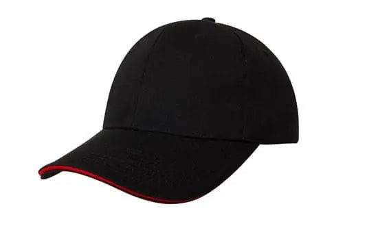 Headwear Chino Twill Cap W/sandwcih  X12 - 4080 - City Workwear