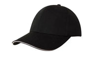 Headwear Chino Twill Cap W/sandwcih  X12 - 4080 - City Workwear