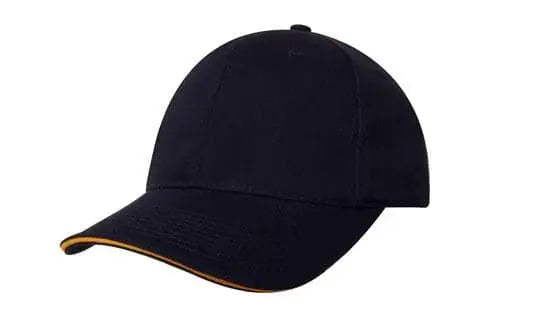 Headwear Chino Twill Cap W/sandwcih  X12 - 4080 - City Workwear