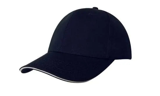 Headwear Chino Twill Cap W/sandwcih  X12 - 4080 - City Workwear