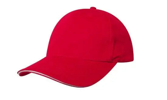 Headwear Chino Twill Cap W/sandwcih  X12 - 4080 - City Workwear