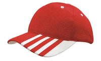 Headwear Sandwich Mesh W/peak Stripes Cap X12 - 4109 - City Workwear