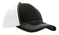 Headwear Chino Twill W/hi-tech Mesh Cap  X12 - 4123 - City Workwear