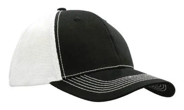 Headwear Chino Twill W/hi-tech Mesh Cap  X12 - 4123 - City Workwear
