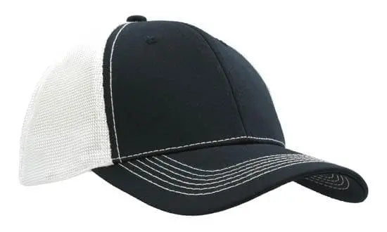 Headwear Chino Twill W/hi-tech Mesh Cap  X12 - 4123 - City Workwear