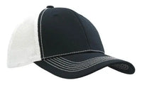 Headwear Chino Twill W/hi-tech Mesh Cap  X12 - 4123 - City Workwear