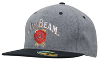 Headwear Grey Marle Flannel Flat Peak Cap X12 - 4135 - City Workwear