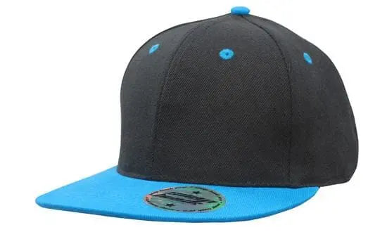 Headwear Kids Amer/t Flat Peak 2 Tone Cap X12 - City Workwear