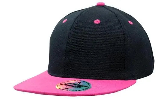 Headwear Kids Amer/t Flat Peak 2 Tone Cap X12 - City Workwear