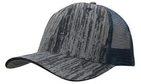 Headwear Woodprint Poly Twill Mesh Cap X12 - 4144 - City Workwear