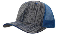 Headwear Woodprint Poly Twill Mesh Cap X12 - 4144 - City Workwear