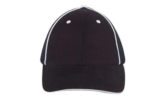 Headwear Brushed Chino W/hi-tech Mesh Cap X12 - 4172 - City Workwear