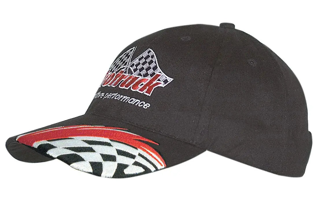 Headwear Brushed Ctn W/swoosh & Check Cap X12 - 4183 - City Workwear
