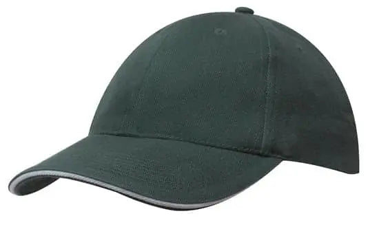Headwear Brushed Heavy Cotton Cap With Sandwich Trim X12 - 4210 - City Workwear
