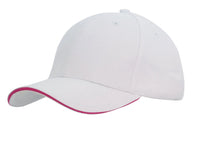 Headwear Brushed Heavy Cotton Cap With Sandwich Trim X12 - 4210 - City Workwear