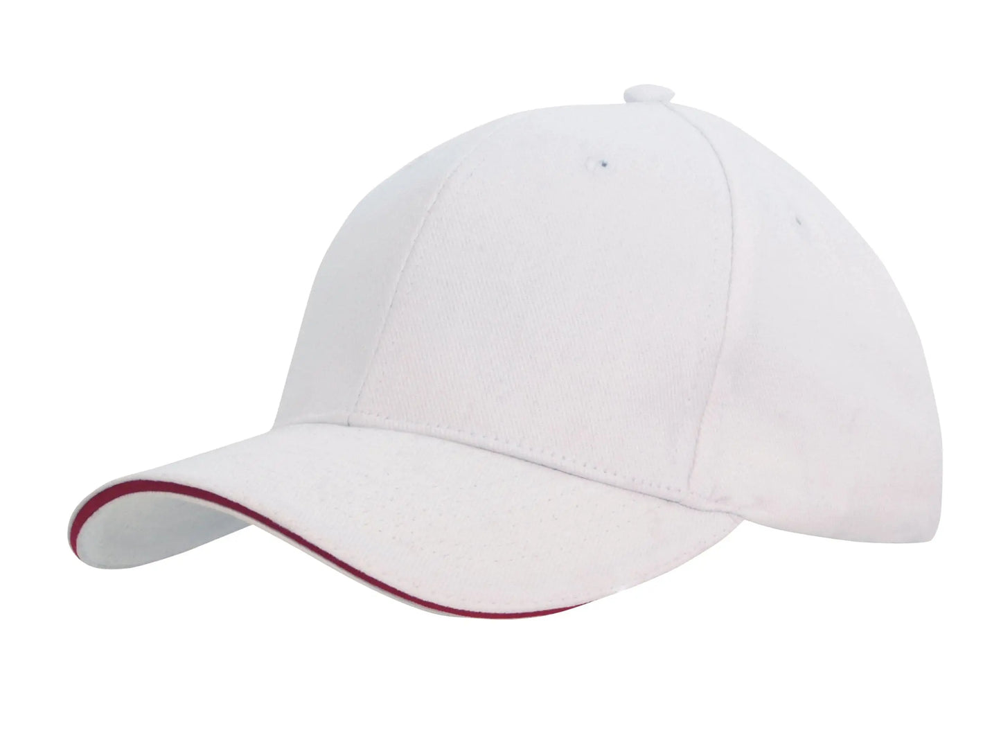 Headwear Brushed Heavy Cotton Cap With Sandwich Trim X12 - 4210 - City Workwear