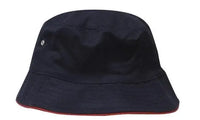 Headwear Bucket Hat With Sandwich Trim Brushed Heavy Sports Twill  *no Sandwich* X12 - City Workwear