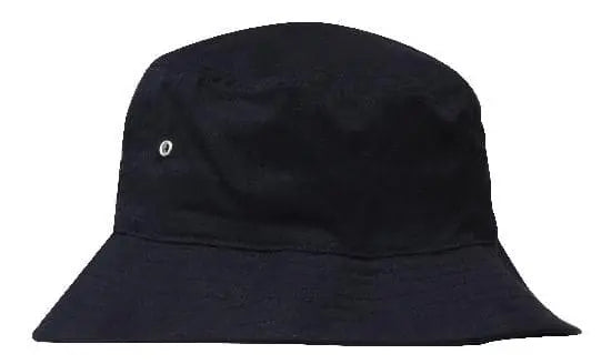 Headwear Bucket Hat With Sandwich Trim Brushed Heavy Sports Twill  *no Sandwich* X12 - City Workwear