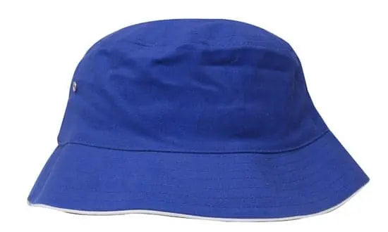 Headwear Bucket Hat With Sandwich Trim Brushed Heavy Sports Twill  *no Sandwich* X12 - City Workwear