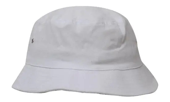 Headwear Bucket Hat With Sandwich Trim Brushed Heavy Sports Twill  *no Sandwich* X12 - City Workwear