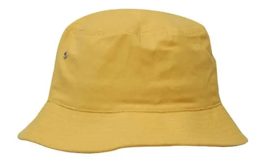 Headwear Bucket Hat With Sandwich Trim Brushed Heavy Sports Twill  *no Sandwich* X12 - City Workwear