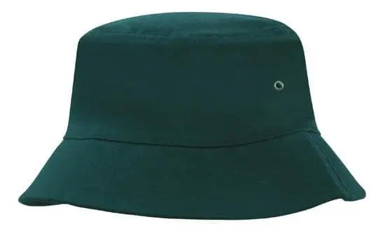 Headwear Bucket Hat With Sandwich Trim Brushed Heavy Sports Twill  *no Sandwich* X12 - City Workwear