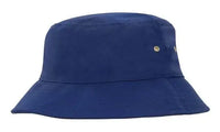 Headwear Bucket Hat With Sandwich Trim Brushed Heavy Sports Twill  *no Sandwich* X12 - City Workwear