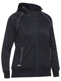 Bisley Women's Fleece Zip Front Hoodie With Sherpa Lining BKL6925 - City Workwear