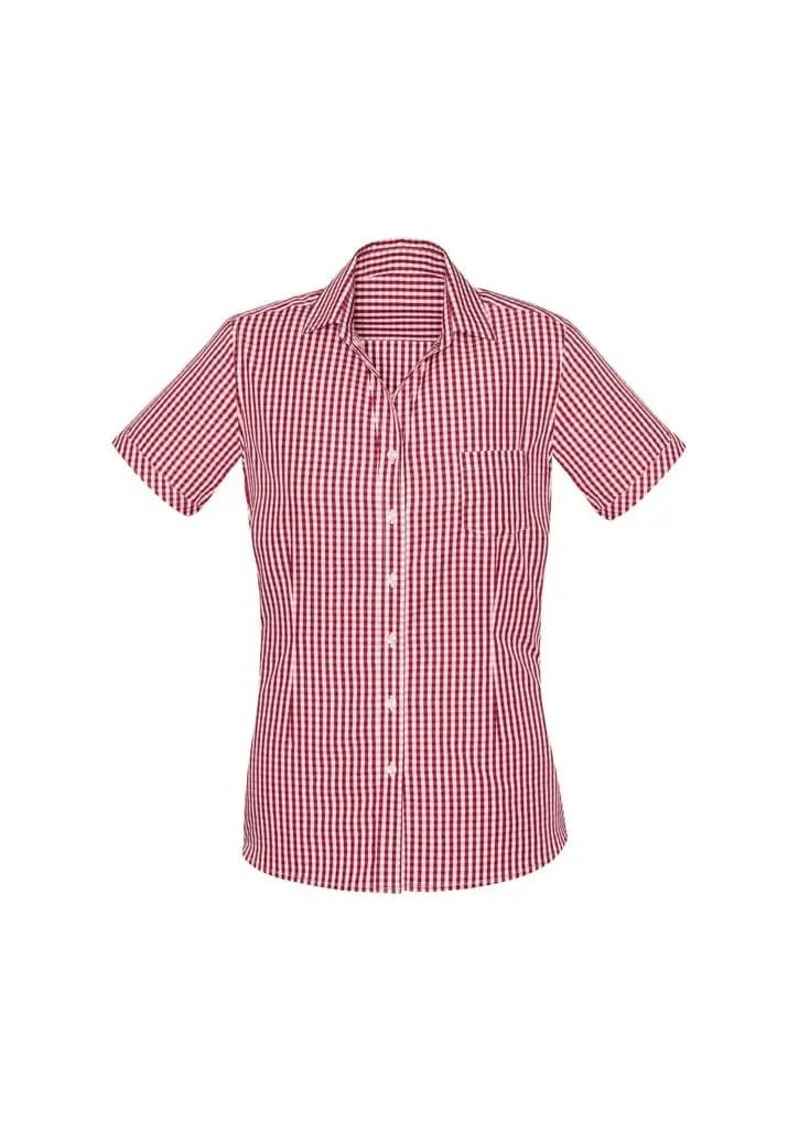 Biz Corporates Springfield Womens Short Sleeve Shirt 43412 - Flash Uniforms 