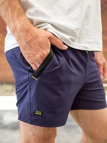 Bisley 4 Way Stretch Elastic Waist Shorts BSH1331 - City Workwear