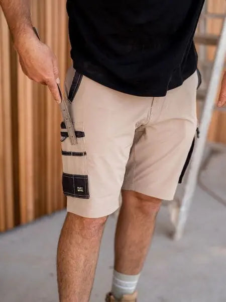 Bisley Flex & Move 4 Way Stretch Zip Cargo Shorts BSHC1332 - City Workwear
