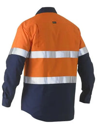 Taped Two Tone Hi Vis Recycled Drill Shirt BS6996T - City Workwear