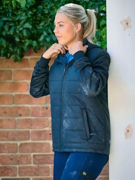 Bisley Workwear Puffer Fleece Hooded Jacket BJ6844 - City Workwear