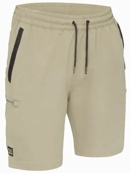 Bisley Flex & Move 4 Way Stretch Elastic Waist Cargo Shorts BSHC1333 - City Workwear