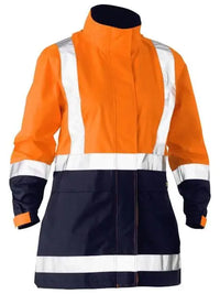 Bisley Women's Taped Hi Vis Recycled Rain Shell Jacket BJL6766T - City Workwear