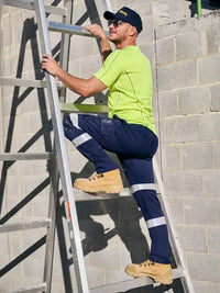 Bisley Stretch Taped Cotton Elastic Waist Cargo Work Pants BPC6029T - City Workwear